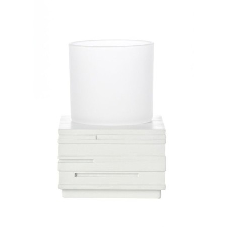 Brick glass, white color