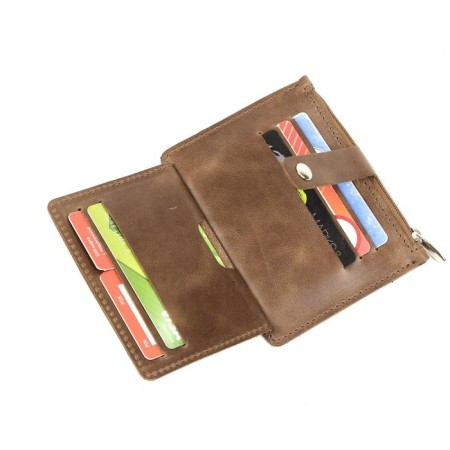 Cartholder, 2 departments, 7 pockets, brown dark pulp-1