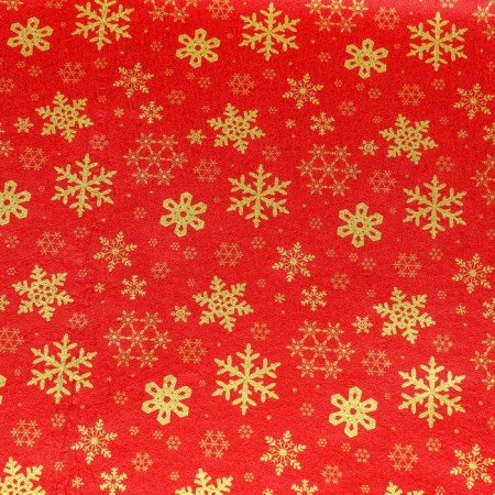 Flogi packaging film "Snowflakes", 70 × 50 cm, red-2