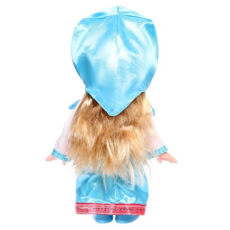 Doll "Masha" voiced, 25 cm, 3 verses and a song, in a blue dress-2