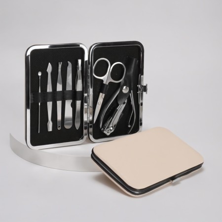 Manicure set, 8 items, in case, color mix-3