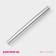 The stainless steel rollinglear “Bruni”, 32.5 × 3.2 cm, the color is silver