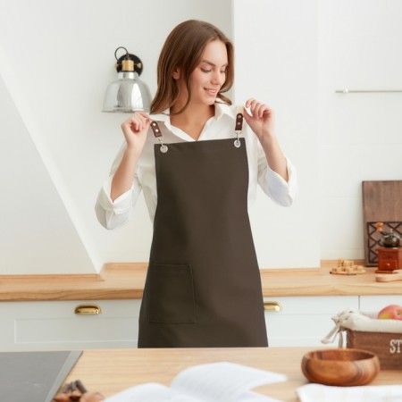 Apron Ethel Minimalist Design 60x70 cm, 45% luna, cotton 55% 395 g/m2-1