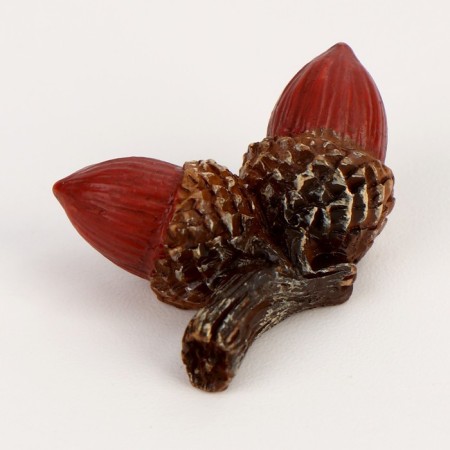 Miniature Puppet "acorns", set of 3 pcs., Size 1 pc. - 1.5 × 2 × 1 cm-1