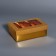 Box for 6 sweets Gold Glitter, 12 x 8.5 x 4 cm. Confectionery packaging