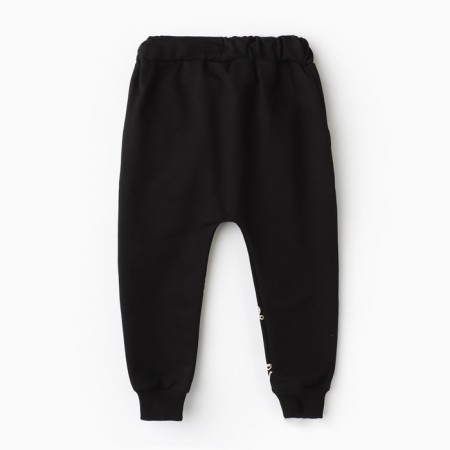 Pants for a boy, black color, height 92 cm-3