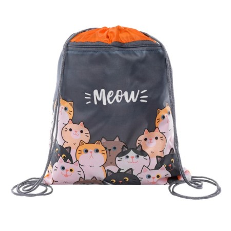 A bag for shoes with a pocket of 420 x 340 mm, calligrata MSO-7C, (soft polyester, density 210D), Cats)-4