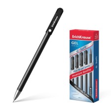Gel handle Erichkrause G-Soft, with Soft Touch coating, black ink, node 0.38 mm, continuous line length is up to 600 meters
