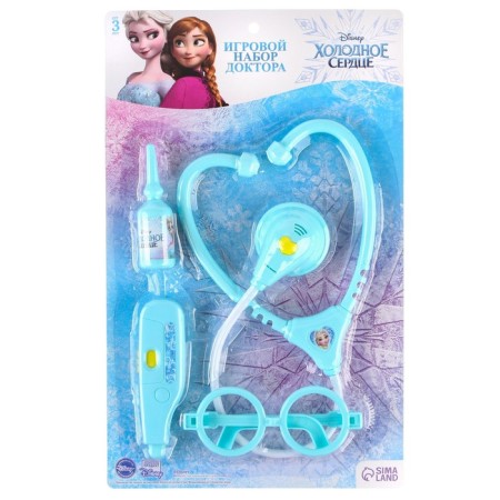 Set of Doctor Game Frozen, cold heart, on the substrate
