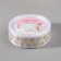 Kapron tape with embossing "Stars", 25 mm, 23 ± 1 m, white/gold color