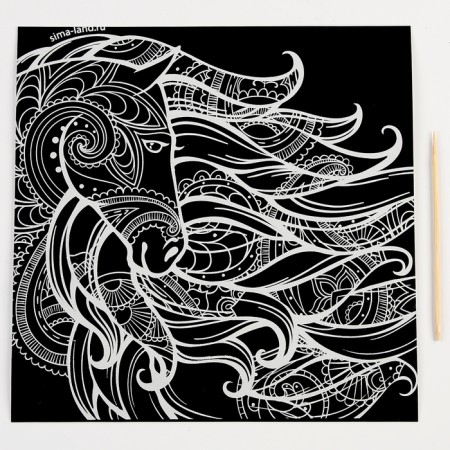 Engraving. Antistress engraving set, 20 x 20 cm, 4 pcs-3
