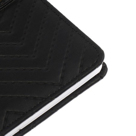 Planing pocket incomparable 80 sheets, 100 x 170mm, Devente.elizabeth, a solid cover of leatherette with foam, Slocation, Block 70, Black-4