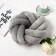 Pillow-Susel "Ethel", d = 33cm, dark gray color, velor