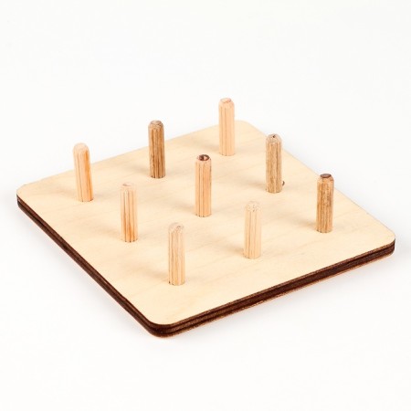Geobord with wooden details and tasks "Mathematical tablet"-3