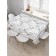 Black and white tropics tablecloth, rectangular, oxford, size 145x180 cm