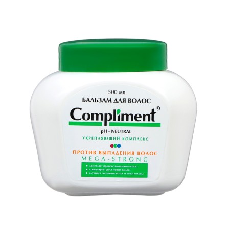 Hair balm Compliment Mega-Strong, against hair loss, 500 ml