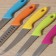 A set of kitchen knives on a stand, 5 pcs, a blade 8.5 cm, 11 cm, 11.5 cm, 12.5 cm, color mix