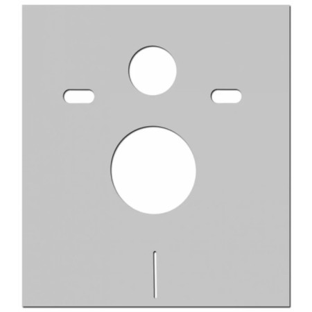 BERGES ATOM 410 toilet installation, white button, ABS plastic-1