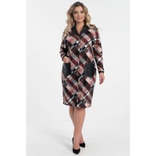 Women's dress, size 54, black color, brown
