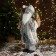 Santa Claus "checkered and with a Christmas tree" 45 cm, gray