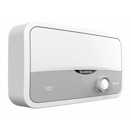 Ariston Aures S 3.5 SH PL water heater, flow, 3.5 kW, white-gray-1