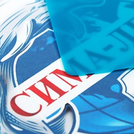 Laying on the table plastic A3, 460 x 330 mm, 500 μm, transparent, turquoise (suitable for the office)-3