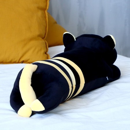 Soft toy-podushka "cat", 70 cm, black and yellow color-2