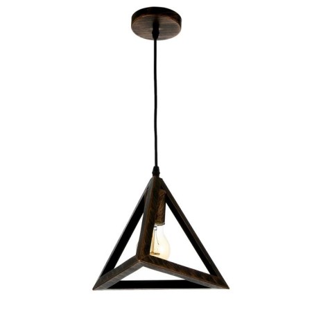 Lamp Bayerlux suspension Bayerlux "Pyramid" 1x40W E27 black and gold 16x16x16-116 cm