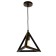 Lamp Bayerlux suspension Bayerlux "Pyramid" 1x40W E27 black and gold 16x16x16-116 cm