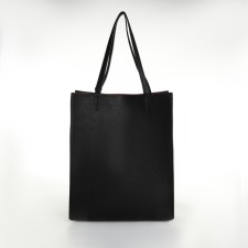 Bag Women's Shoper without fastening, black color