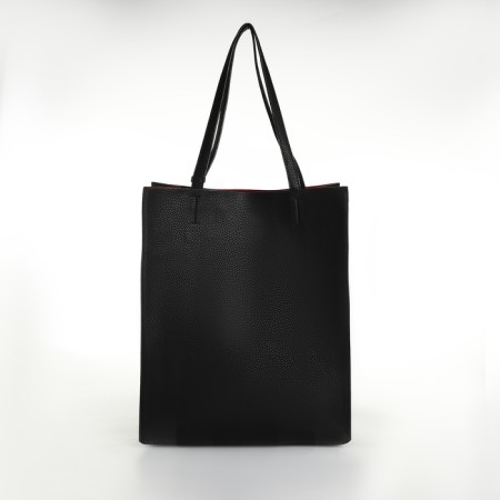 Bag Women's Shoper without fastening, black color