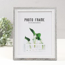 Фоторамка пластик 20х25 см "Двойная. Серое дерево" 29х24х1,4 см