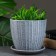 Flower Pot "Metro" Gray Beton, 1.31 liters