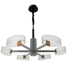 Chandelier 1698/6 LED 124W 3000-6000K silver 71x71x50 cm Bayerlux
