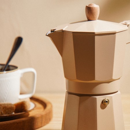 Geyser Coffee machine SL Home "Framo", 300 ml, 11 × 15.5 × 20 cm, beige color-5