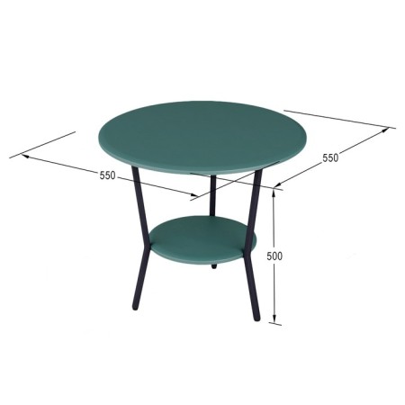 Journal table "Shot", 550 × 550 × 500 mm, color basil-2