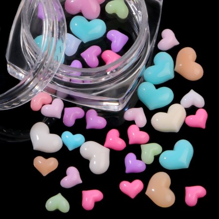 Decorative elements for the decor "heart", voluminous, colorful color