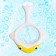 A set of swimming toys “Catch a duck”, 1 net on a suction cup, 3 ducks, color mix