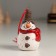 Souvenir Ceramics Suspension "Snowman in the cylinder and scarf" 3.9x4x6.9 cm