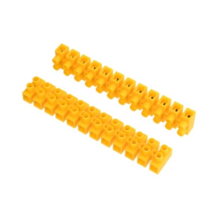 Klement screw block KV-10 4-10, current 10 A, polypropylene yellow rexant (10 pcs.