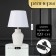 Liam table lamp E14 40W white 20x20x31 cm