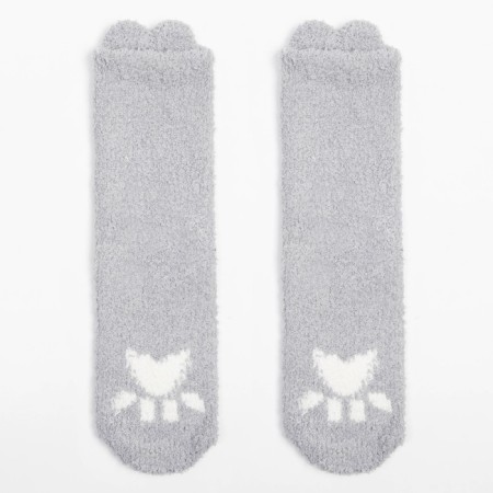 Women's terry socks minku, gray color, size 36-39 (23-25 ​​cm)-1