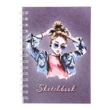 A5 sketchbook, 80 sheets on the crest along the long side 
