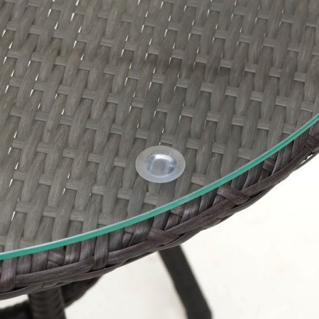 Sadovy table of artificial rattan 72x75cm wenge-3