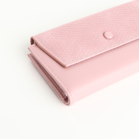 Women's wallet on magnets, pink color-2