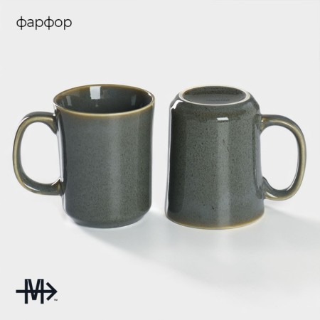 Набор кружек фарфоровых Magistro Fog, 350 мл-1