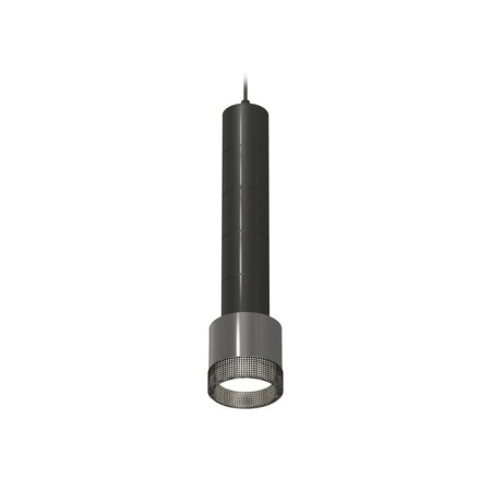 Suspended lamp with composite crystal Ambrella Light, XP8115005, GX53 LED 12 W, Black Chromium color, tinted