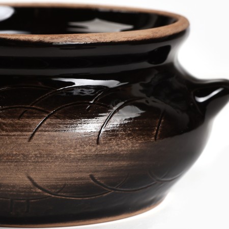 Ceramic pot for baking "Tarnet" 0.5l / 13x9.5cm, old man-2