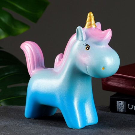 Piggy bank "Unicorn" marine sunset, 21x19cm-1