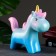 Piggy bank "Unicorn" marine sunset, 21x19cm